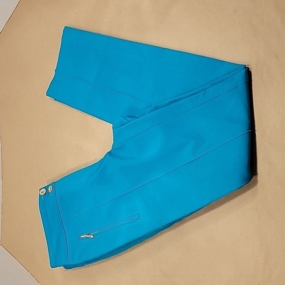 Alfani, Size 2P "Water Cooler" Pants, Perfect Turquoise Color, EUC - Picture 1 of 11